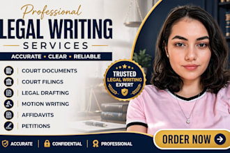 do legal writing, court filing, document, legal drafting, affidavit writing