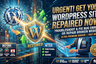 troubleshoot and fix wordpress bug errors or repair broken wordpress website