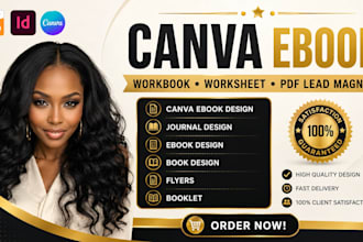 design canva ebook canva workbook canva worksheet canva ebook leadmagnet journal