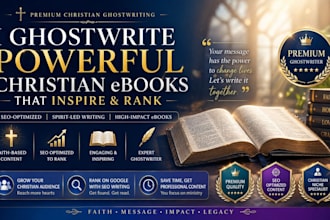 ghostwrite christian ebook content using engaging SEO article writing writer