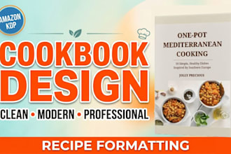 create a quality cookbook design, recipe book layout, and KDP formatting