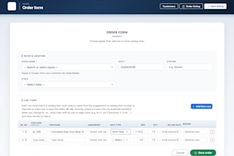 provide order management system customized
