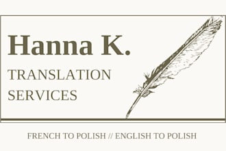 translate documents from english and french into polish