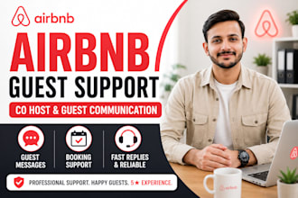 manage airbnb guest communication and co host support