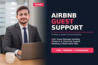 manage airbnb guest communication and co host support