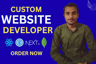 build rebuild custom website development full stack front end back end developer
