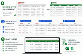 clean, organize, and format your excel or google sheets data