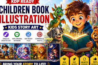 illustrate children story book illustration children book kids illustration