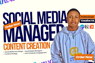 be your social media manager and content creator