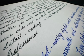 handwrite anything with my elegant writing skill