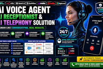 ai receptionist, ai voice agent with vapi ai retell, bland a