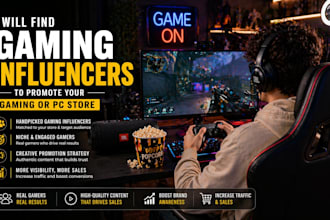 find gaming influencers to promote your gaming or PC store