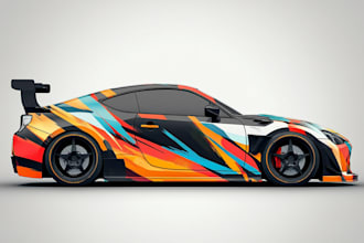 design professional vehicle wrap for car, van
