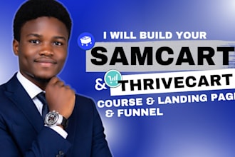 be your samcart thrivecart sales funnel, samcart landing page, course