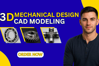 do 3d cad model 3d mechanical design and product rendering in solidworks