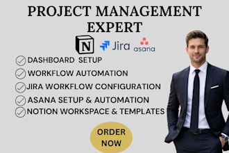 setup and automate asana, notion, and jira workflows for your business