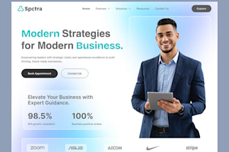 do business and advisory website design