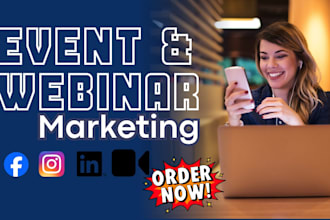 do eventbrite promotion and webinar marketing for your event