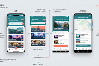 design beautiful UI UX for ios and android apps