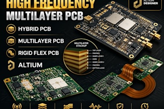 design high frequency multilayer pcb hybrid pcb multilayer rigid flex altium