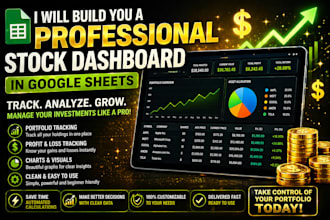 build you a professional stock portfolio dashboard