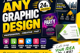 do professional graphic design, flyer, logo, and branding