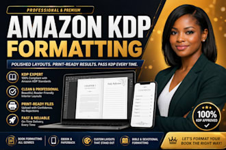 do amazon KDP book formatting, ebook formatting, book cover design