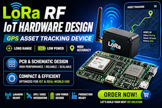 do lora rf iot hardware design for compact gps asset tracking device