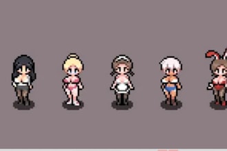 pixel art character game asset sprite pixel animation art background illustratio