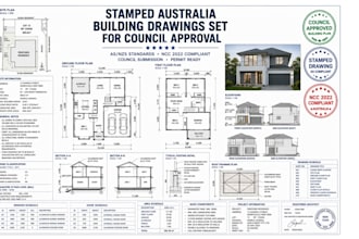 stamped australia building drawings set for council approval