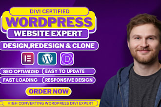 wordpress divi expert for divi website design and customization