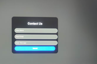 create a html and css form