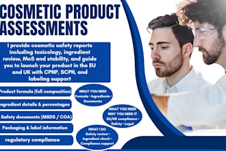 provide toxicology services and eu uk cosmetic compliance guidance