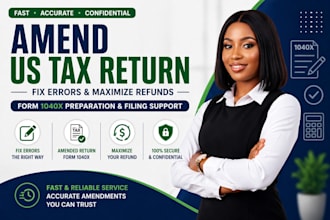 prepare and efile US tax returns for individual and business 1040, 1120, 1065