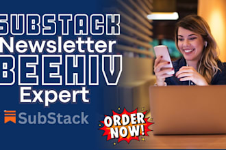 setup substack account, manage substack beehiv newsletter, manage substack post