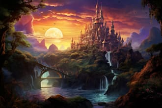 fantasy landscape design illustrations