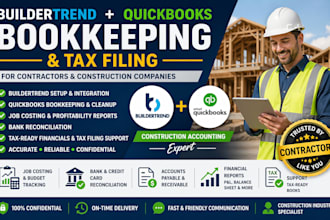 do buildertrend quickbooks bookkeeping, tax filing for contractors construction