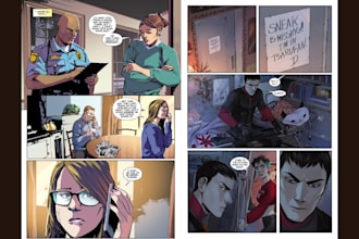 draw your comic book pages, graphic novel, and comic strip panel manga comic art