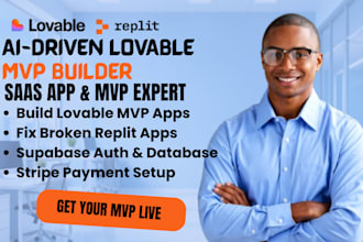 build lovable app mvp, fix replit app, supabase setup and stripe integration