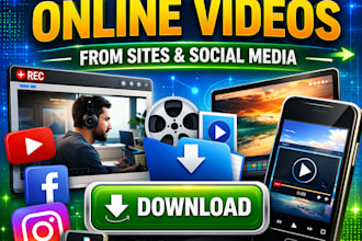 extract or capture online video from sites and social media