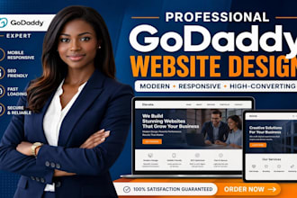 design or redesign a professional godaddy website and godaddy SEO