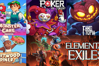 design steam capsule art, steam game cover, header capsule, game banner, key art