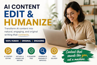 detect, edit and humanize ai generated content