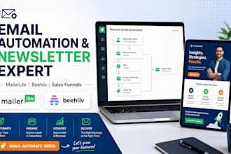 setup bravo automatio, mailerlite automation,be hiiv newsletter and sales funnel