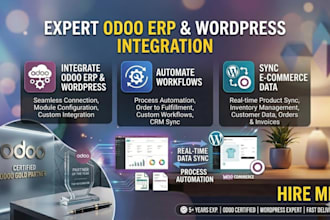 integrate odoo erp with wordpress, automate workflows and sync ecommerce data