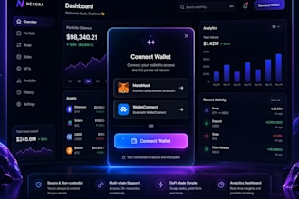 build web3 dapp, defi platform, smart contract and crypto wallet