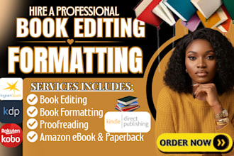 do book editing and book formatting