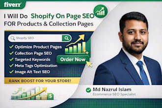 do shopify product page SEO to increase traffic and sales