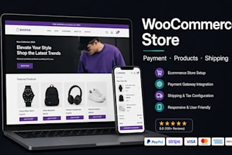 create a woocommerce store with payment gateway and product setup