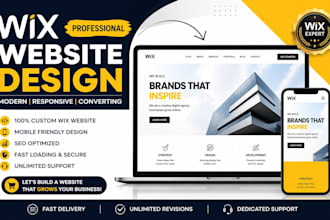 design wix website and redesign a business wix website
